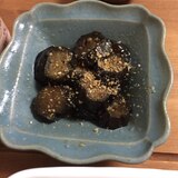 茄子の煮浸しすりごまかけ